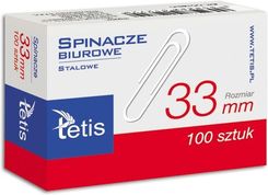 Zdjęcie Tetis Spinacze Biurowe Okrągłe 33Mm - Pilawa
