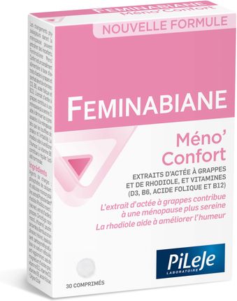 PiLeJe  Feminabiane MenoConfort (Łagodzi objawy menopauzy) 30 Tabletek
