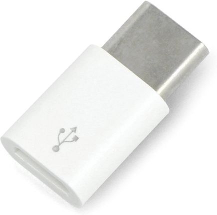 Raspberry Pi Adapter Usb Micro-B Na Usb-C - Oryginalny Do 4 Biały (RPI14660)