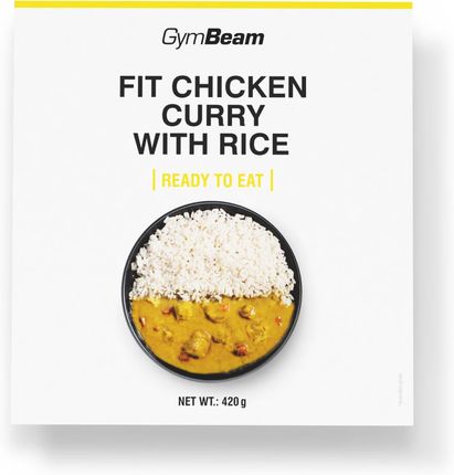 Gymbeam Fit Ready To Eat Chicken Curry With Rice 420g