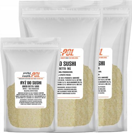 Kol Pol Ryż Do Sushi 2,5kg Naturalny Biały