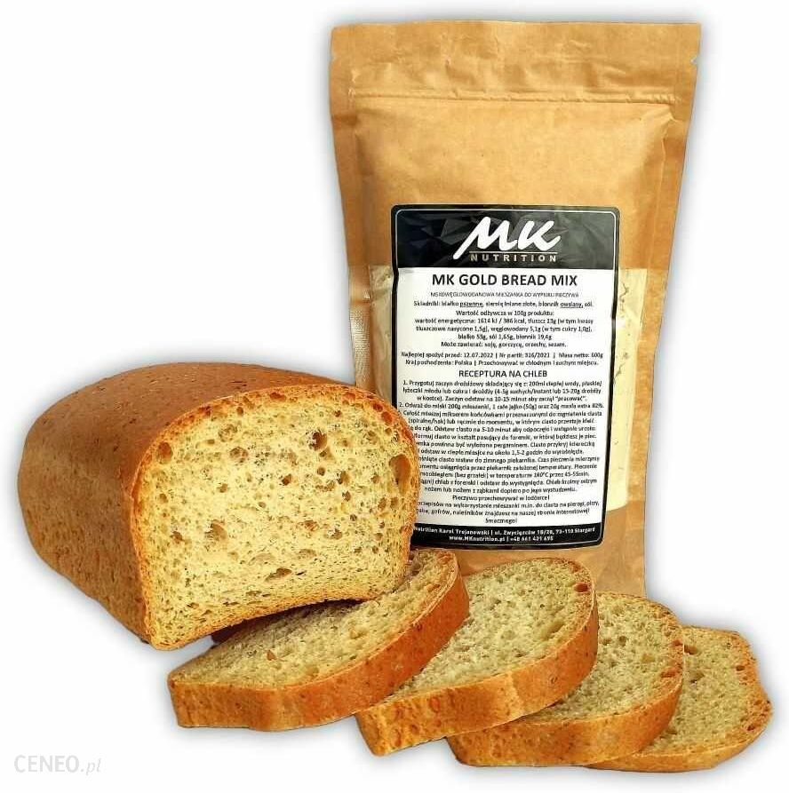 Siden Tålmodighed mavepine Mk Nutrition Mieszanka Do Wypieku Pieczywa Niskowęglowodanowego Gold Bread  Mix 600g - Ceny i opinie - Ceneo.pl