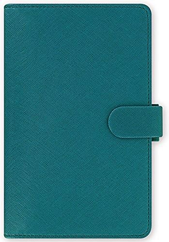 Filofax Saffiano Organizer, Pocket Size, Neo Mint - Cross-Grain, Leather- Look, Six Rings, Week-to-View Calendar Diary, Multilingual, 2024 (C028813-24 - View #8