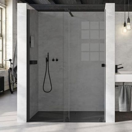 Drzwi prysznicowe Huppe Xtensa Pure Suwane Typ 180Cm Czarne