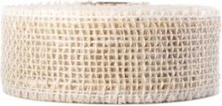 Zdjęcie Wstążka, taśma jutowa 5 cm x 9 m (9,14) Biała - Zwoleń