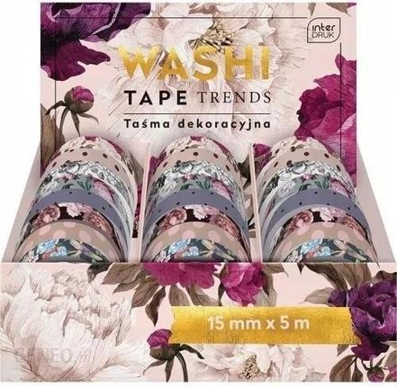Taśma dekoracyjna Trends Washi Tape (24szt)