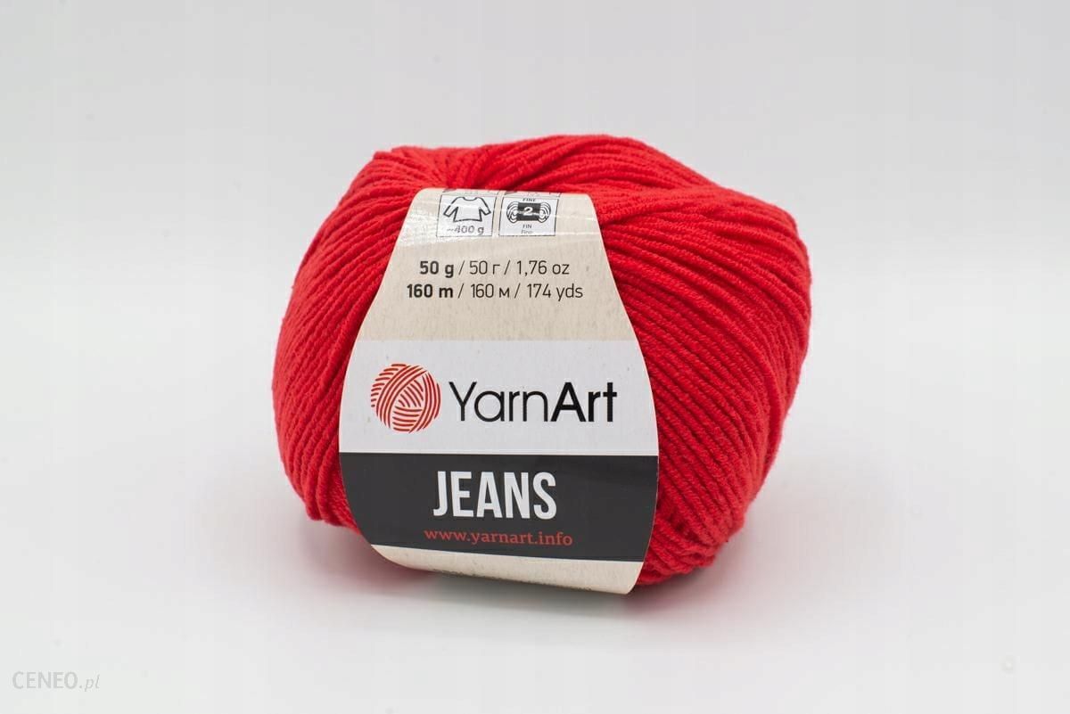 Włóczka Yarn Art Jeans 90 Czerwony - Ceny i opinie - Ceneo.pl