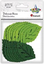 Zdjęcie Filcowe liście 65x37mm mix 20szt - Dolsk