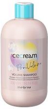 Inebrya Ice Cream Pro Volume Volume Shampoo Szampon Zwiększający Objętość Włosów Cienkich I Puszących Się 300 ml