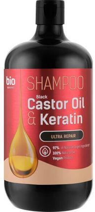 Bio Naturell Szampon Do Włosów Black Castor Oil & Keratin Shampoo Ultra Repair 946 ml