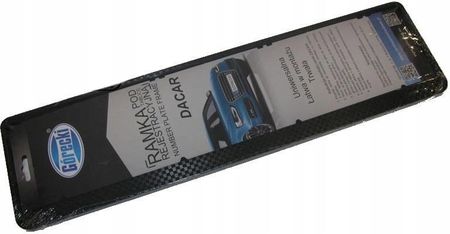 Górecki Ramka Tablicy Rejestracyjnej Dacar 3D Carbon Black
