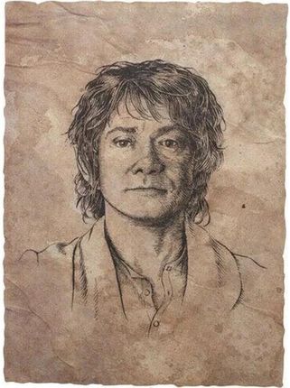 Weta Workshop - The Lord of the Rings - Portrait of Bilbo Baggins Statue Art Print