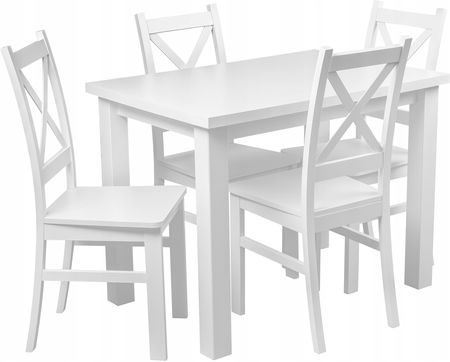 Bird Meble Stół Z 4 Krzesłami Biały Do Kuchni Jadalni Z057 7Fb14132-508C-4324-91Ad-D02A7Ff3E7B1
