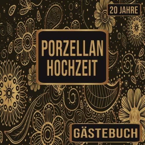 Porzellanhochzeit Gästebuch 20 Jahre Porzellan Hochzeit 20 Jahre