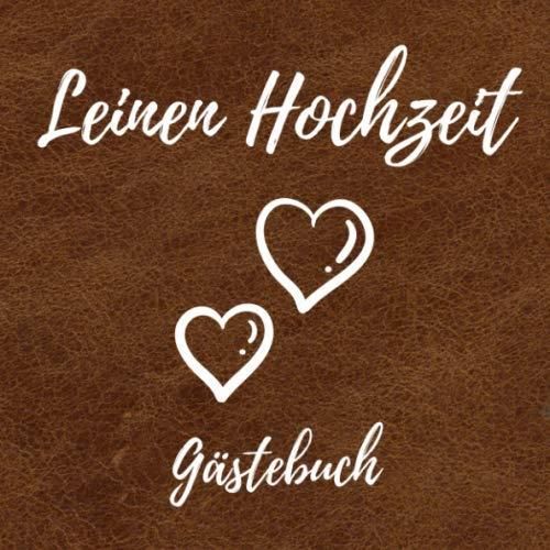 Leinen Hochzeit Gästebuch Erinnerungsbuch zum Eintragen von