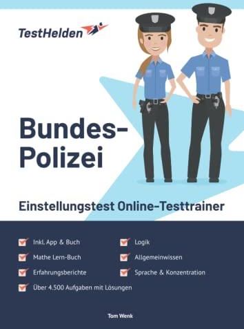 Bundespolizei Einstellungstest Online-Testtrainer Inkl. App & Mathe ...