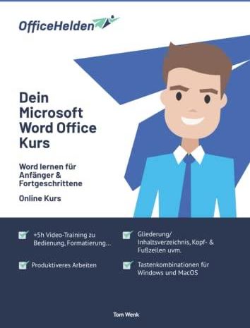 Dein Microsoft Word Office Kurs I Word Lernen Für Anfänger ...