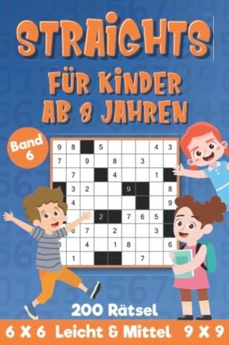 Straights Rätselheft: Str8ts Rätsel Taschenbuch für Kinder ab 8 Jahren