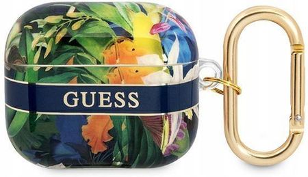 Guess GUA3HHFLB AirPods 3 cover niebieski/blue Flo