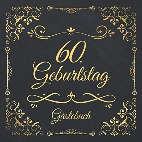 60. Geburtstag Gästebuch Edel Vintage Gästebuch Zum Eintragen und