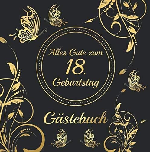 Alles Gute Zum 18. Geburtstag Gästebuch Vintage Gästebuch Album 18