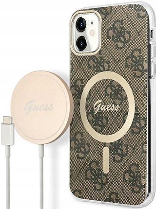 Guess Zestaw GUBPN61H4EACSW Case+Charger iPhone 11