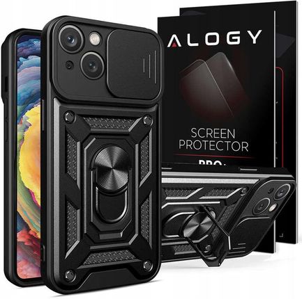 Alogy Etui Stand Ring do iPhone 14 Plus Szkło
