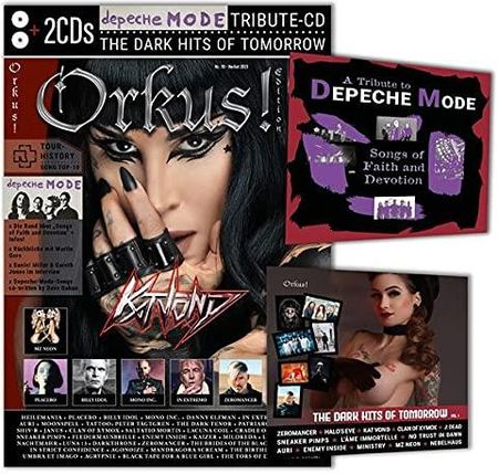 Orkus-Edition mit DEPECHE-MODE-Tribute-CD „SONGS OF FAITH AND DEVOTION“! Plus 2. CD: „THE DARK HITS OF TOMORROW": Orkus!-Edition Nr. 10–2021 mit ... z