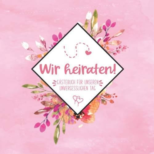 Wir heiraten Erinnerungsalbum zum Ausfüllen für die Hochzeit