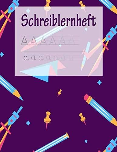 Schreiblernheft: ABC Vorbereitung , Alphabet Druckbuchstaben lernen