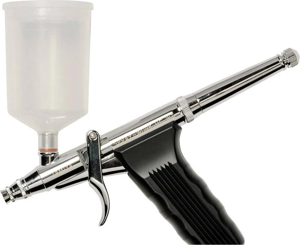 TAMIYA 74524 – Réservoir Peinture Spray 40cc En Plastique Blanc, Pour Travaux De Modélisme