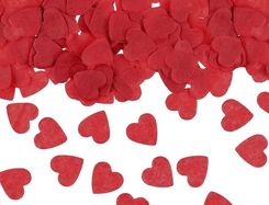 Zdjęcie Konfetti PartyDeco serca czerwone 1,6x1,6cm 15g confetti serduszka dekoracja na walentynki ślub wesele KONS27-007 PD0623 - Lubartów