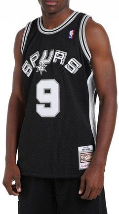 Mitchell &amp; Ness koszulka męska San Antonio Spurs NBA Swingman Jersey Spurs 2001 Tony Parker SMJYLG19018-SASBLCK01TPA