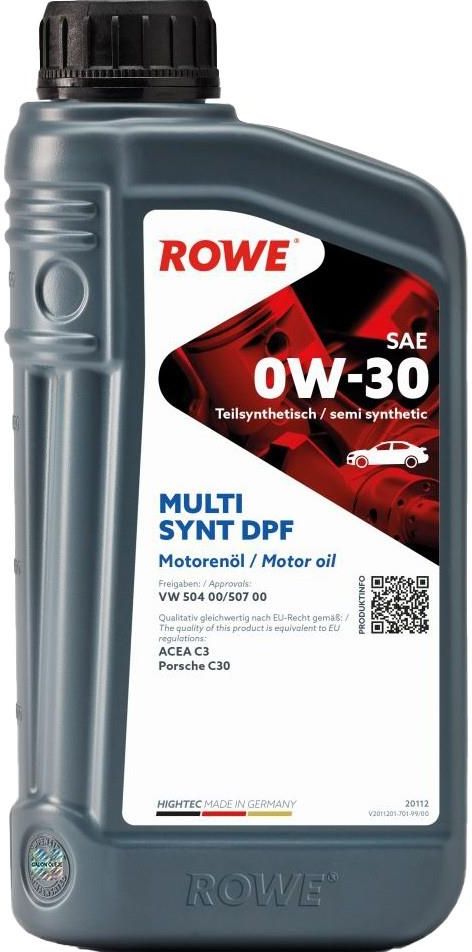 Olej silnikowy Rowe Hightec Multi Synt Dpf 0W30 1l - Opinie i ceny na ...
