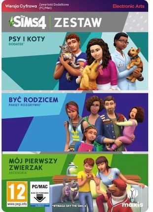 The Sims 4 Zestaw 1 (Psy i Koty, Być Rodzicem, Mój Pierwszy Zwierzak) (Digital)