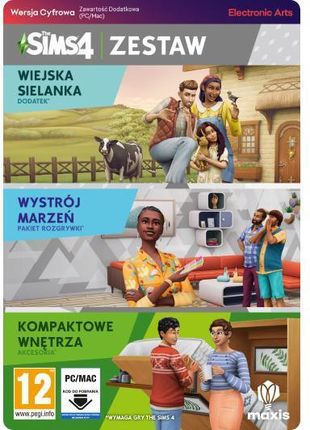 The Sims 4 Zestaw 2 (Wielska Sielanka, Wystrój Marzeń, Kompaktowe Wnętrza) (Digital)