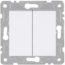 Zdjęcie Electromalt Włącznik Podwójny Biały Quad (QAD1008W) - Dobre Miasto