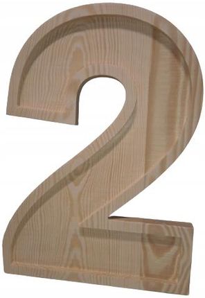 drewniane cyfry liczby 3D do Decoupage 40cm