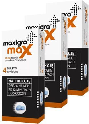 Maxigra Max 50mg 3 x 4 tabl.