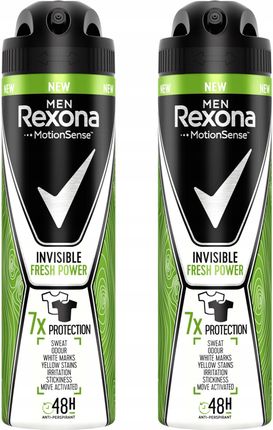 Rexona Men Invisible Fresh Antyperspirant 2x150ml