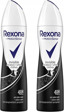 Rexona Invisible on black+white Dezodorant 2x150 ml