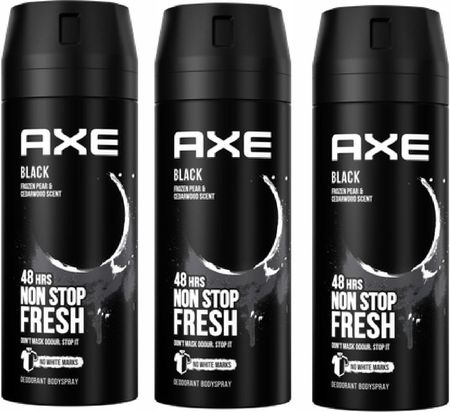 Axe Dezodorant w aerozolu Black 3x150ml