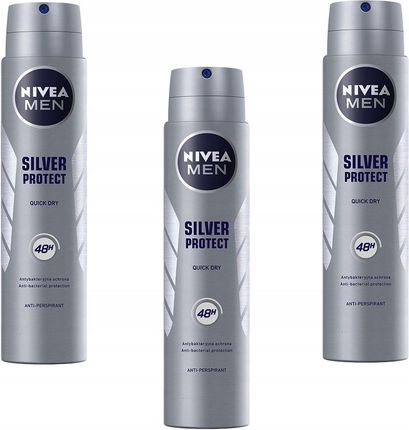 Antyperspirant Nivea Men Silver Protect 3x 200 ml