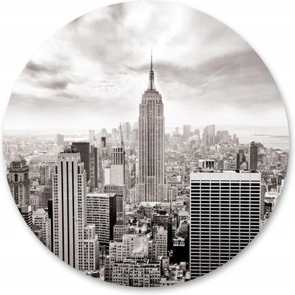 Muralo Fototapeta Architektura Nowego Jorku Koło 100x100