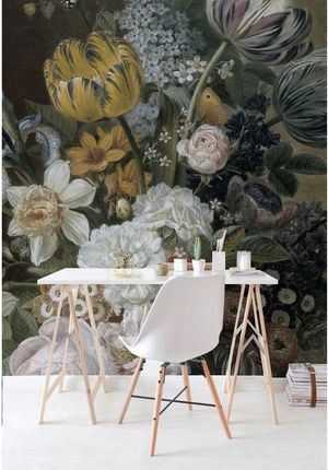 Coloray Flizelina Malowany Bukiet Kwiatów 104x70cm