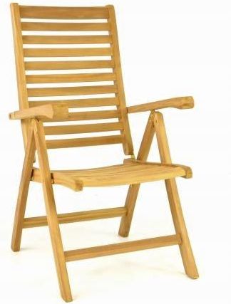 Krzesło Ogrodowe Divero Drewno Brązowy