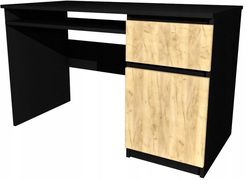 Zdjęcie Modi Meble Biurko Czarne Fronty Dąb Craft 120X60Cm Koma Ii - Żyrardów