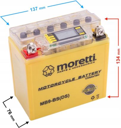 Moretti Akumulator Agm I-Gel Mb9-Bs 9Ah Akuyb9-Bsxxxmor00W