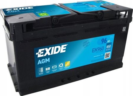 Exide Agm Akumulator Start-Stop 96Ah 850A Ek960