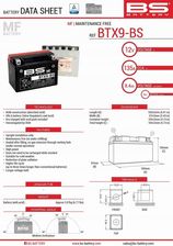 Bs Akumulator Btx9-Bs 152X88X106 12V 8Ah 300621